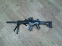 Автомат-винтовка пневм. с лазер. и глушителем 957D