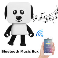 Колонка беспроводная Bluetooth "Танцующая собака" (белая) SD-01
