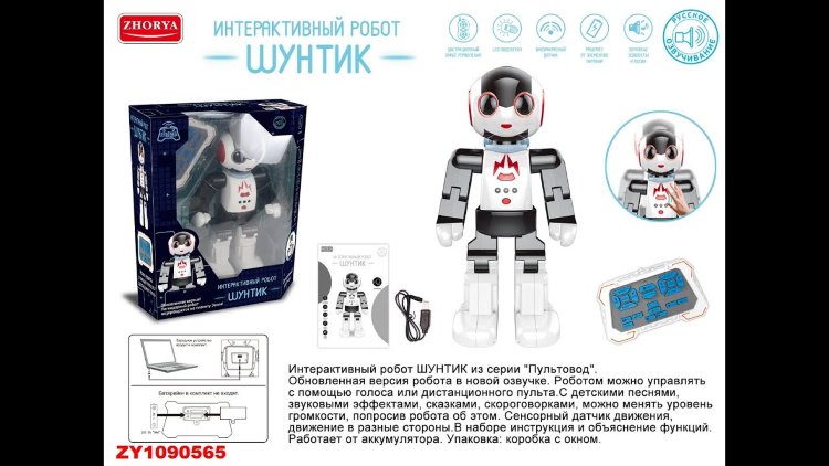 Интерактивный робот Zhorya Шунтик (управление голосом и с пульта, песни, сказки) - ZYI-I0018