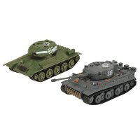 Радиоуправляемый танковый бой VSTank Т34 и Tiger I (два танка в комплекте) 1:72