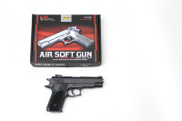 Детский пневматический пистолет на пульках Colt Air soft Gun металлический K-33
