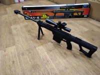 Детская снайперская пневматическая винтовка Barret с лазерным прицелом M911-4