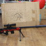 Детская снайперская пневматическая винтовка с лазерным прицелом NO.802-3 "Красный Дракон"