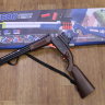 Двуствольный игрушечный дробовик SHOTGUN S686, 97 см с мягкими пулями, прицелом и автоматическим выбросом гильз Цвет коричневый