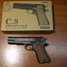 Детский пистолет с пульками пневматический металлический Colt 1911 Classic C.8