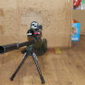 Детская Снайперская пневматическая винтовка М-24GL с глушителем (оптический и лазерным прицел 110 см)No.0788-1