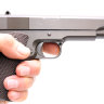 Детский пистолет пневматический с глушителем металл. Colt 1911 Classic K116DS