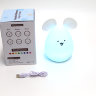 Детский беспроводной силиконовый светильник-ночник Mouse USB с 3 режимами работы!