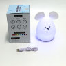 Детский беспроводной силиконовый светильник-ночник Mouse USB с 3 режимами работы!