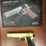 Пистолет детский пневмат. металл. Colt 1911 Classic G.13G gold