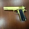 Пистолет детский пневмат. металл. Colt 1911 Classic G.13G gold