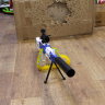 Детский автомат пулемет M249 (DR038B)​ с оптическим прицелом на аккумуляторе с режимом автоматической стрельбы мягкие патроны