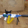 Детский автомат пулемет M249 (DR038B)​ с оптическим прицелом на аккумуляторе с режимом автоматической стрельбы мягкие патроны