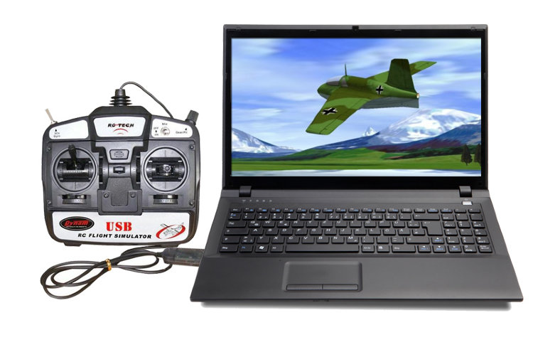Авиа симулятор управления Dynam 6CH USB Simulator Mode2 