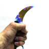 Деревянный нож Керамбит Поверхностная закалка(деревянный сувенир)