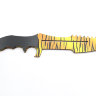Деревянный нож Охотник Желтый Леопард(сувенир деревянный)