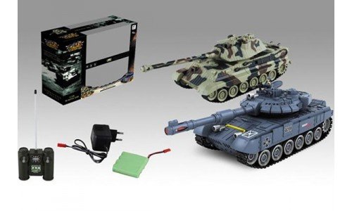 Радиоуправляемый танковый бой Russian T90 vs Tiger King 1:28 - 99821