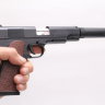 Детский пневматический пистолет F901A  COLT с вылетающими гильзами