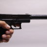 Детский пистолет на пульках Глок с глушителем C43