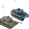 Радиоуправляемый танковый бой 2.4GHz Huan Qi Т34 и Tiger масштаб 1:32 508-555