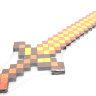 Игрушечный Пиксельный деревянный Меч/Пиксельный Меч/Ораньжевый