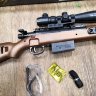 Снайперская винтовка KARABINER 98K с оптическим прицелом на гелевых пулях JF-23A, очки в комплекте.