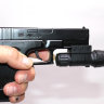 Детский пневматический пистолет Glock 17 металлический с лазерным прицелом NO.F001A