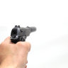 Детский пневматический пистолет Beretta с глушителем металлический на пульках No.V1+