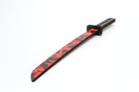 ​Деревянный меч самурая Катана Красные Узоры игрушка из дерева размером 40см​