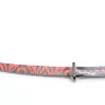 ​Деревянный меч самурая Катана Красные Узоры игрушка из дерева размером 40см​