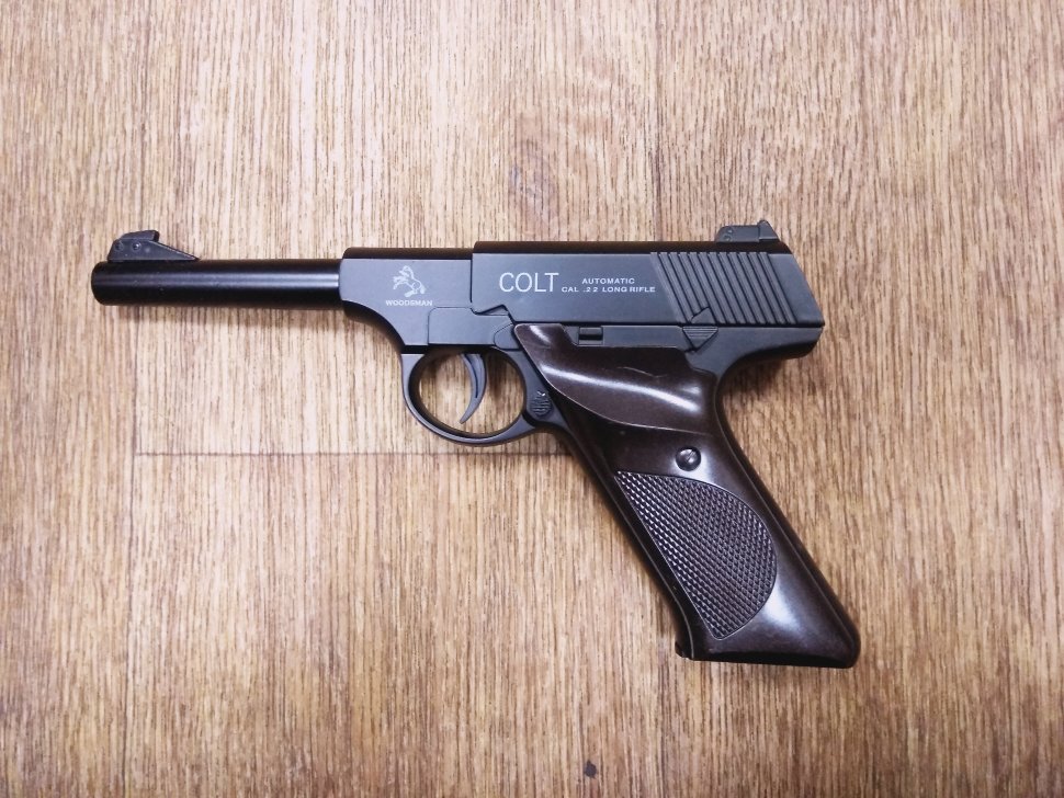 M22 Детская игрушка пневматический пистолет с пульками Colt Woodsman (Кольт В...